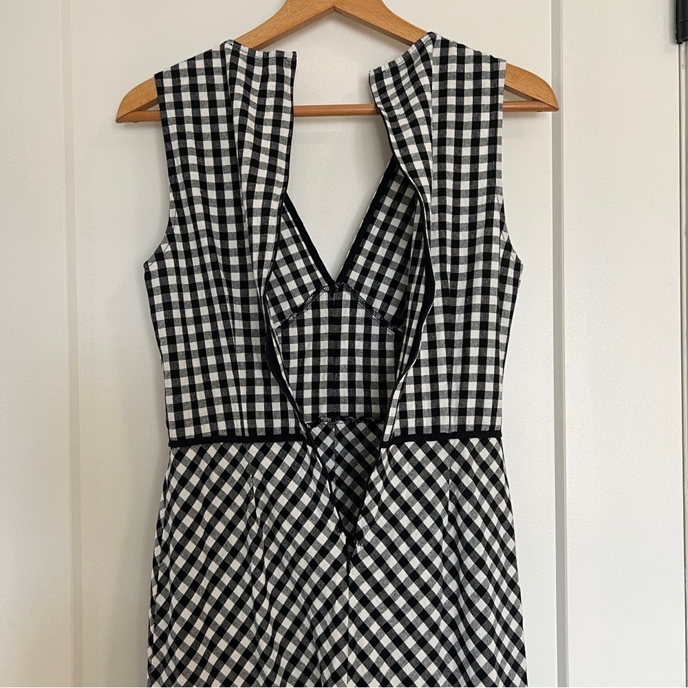 TOME Gingham Ruffle Hem Dress - Picture 11 of 12
